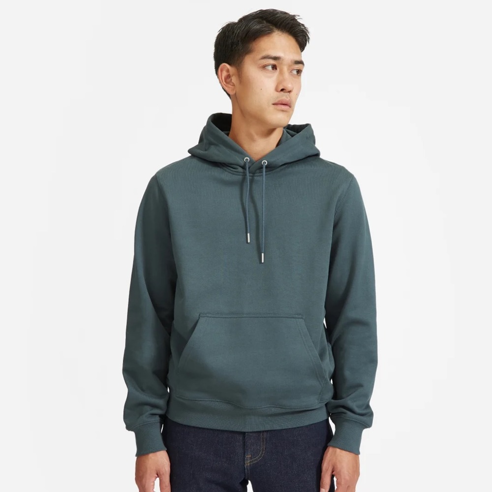 Men’s Everlane French Terry Hoodie in Slate Medium